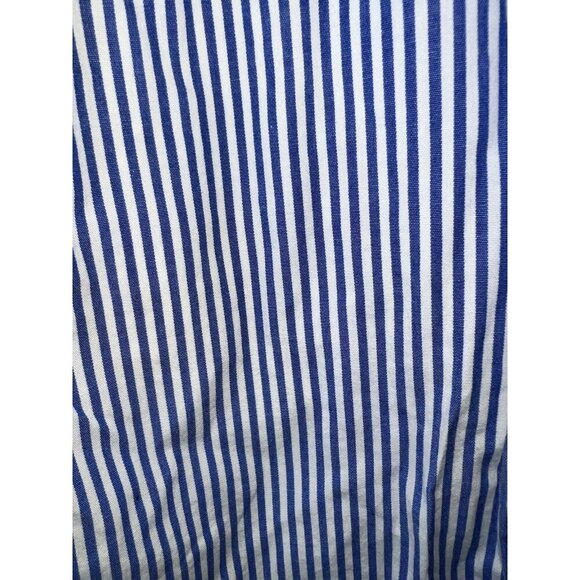 J. CREW Sleeveless A-Line Dress 2 NEW Seersucker Blue Striped Cotton Tiered 1A - Picture 4 of 12